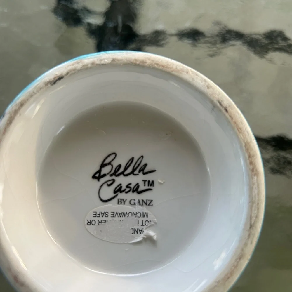 Laurel Burch butterfly pedestal bowl - Picture 5 of 7